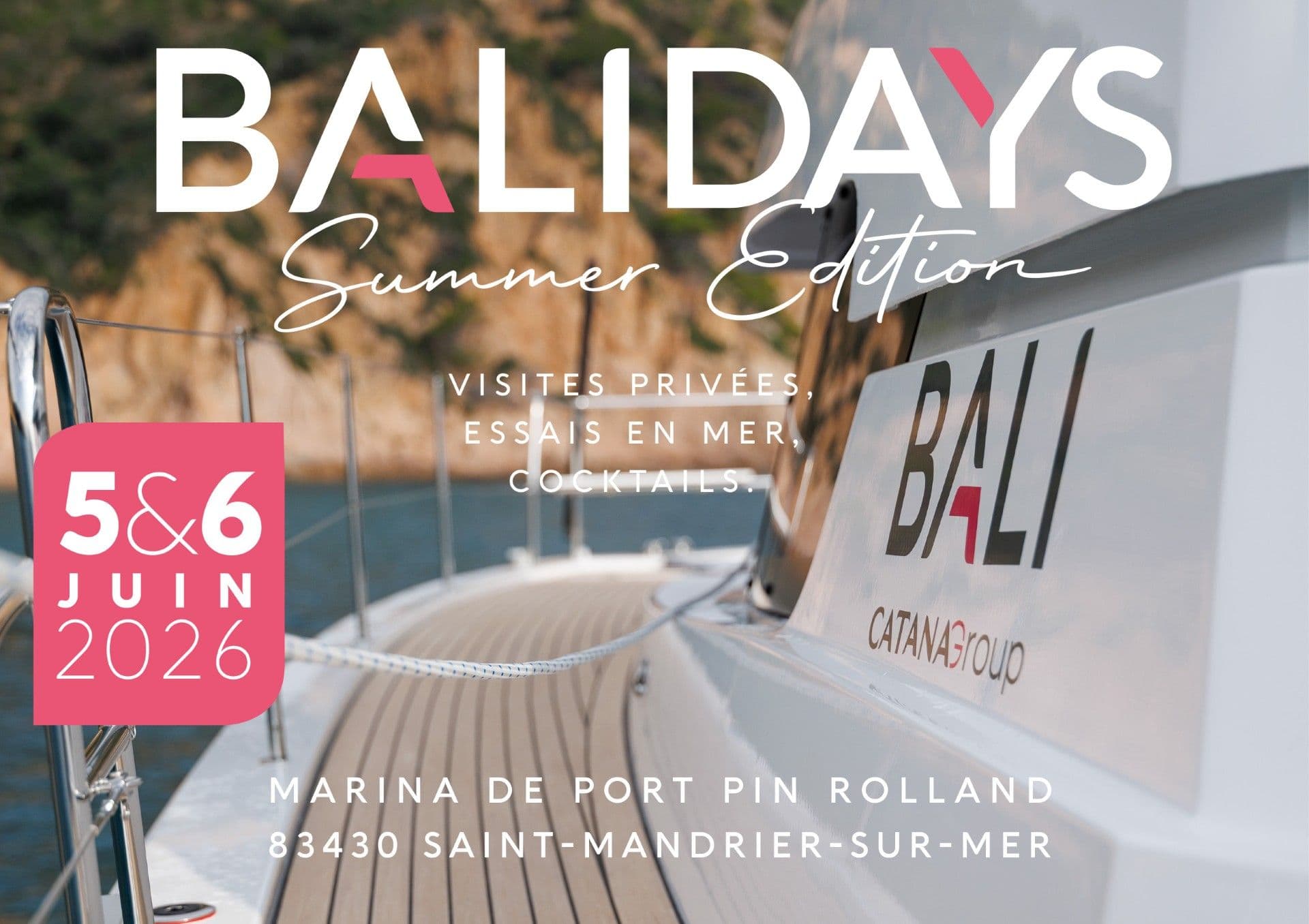 BALI DAYS summer edition les 5 et 6 juin 2026 à Port Pin Rolland