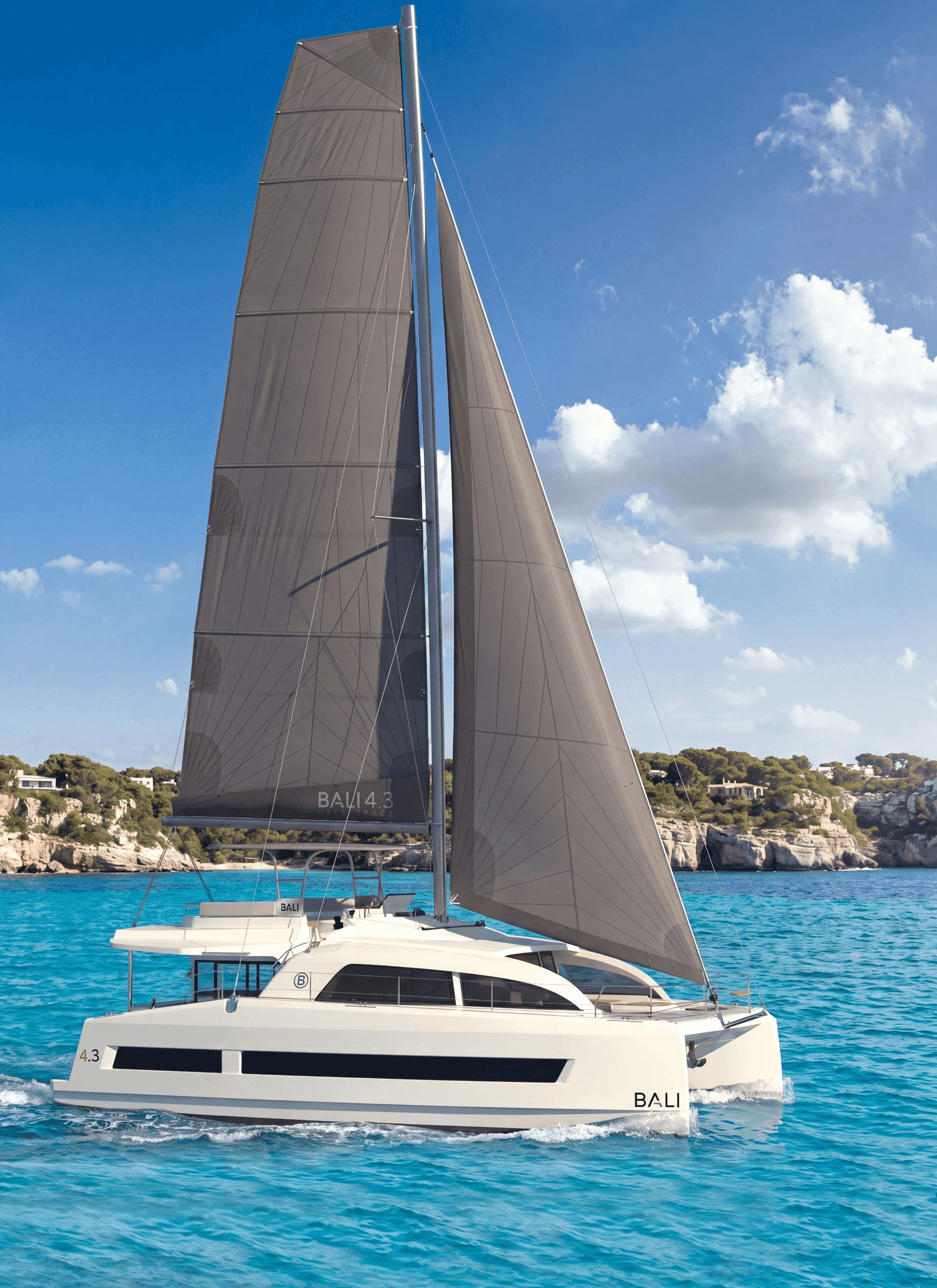 BALI 4.3 catamarans 43 pieds en navigation