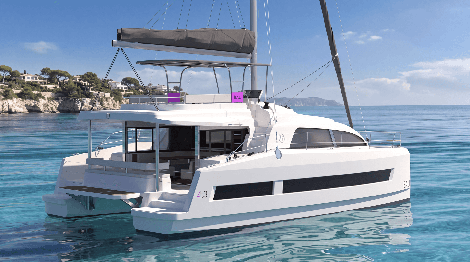 Profil arrière tribord BALI 4.3